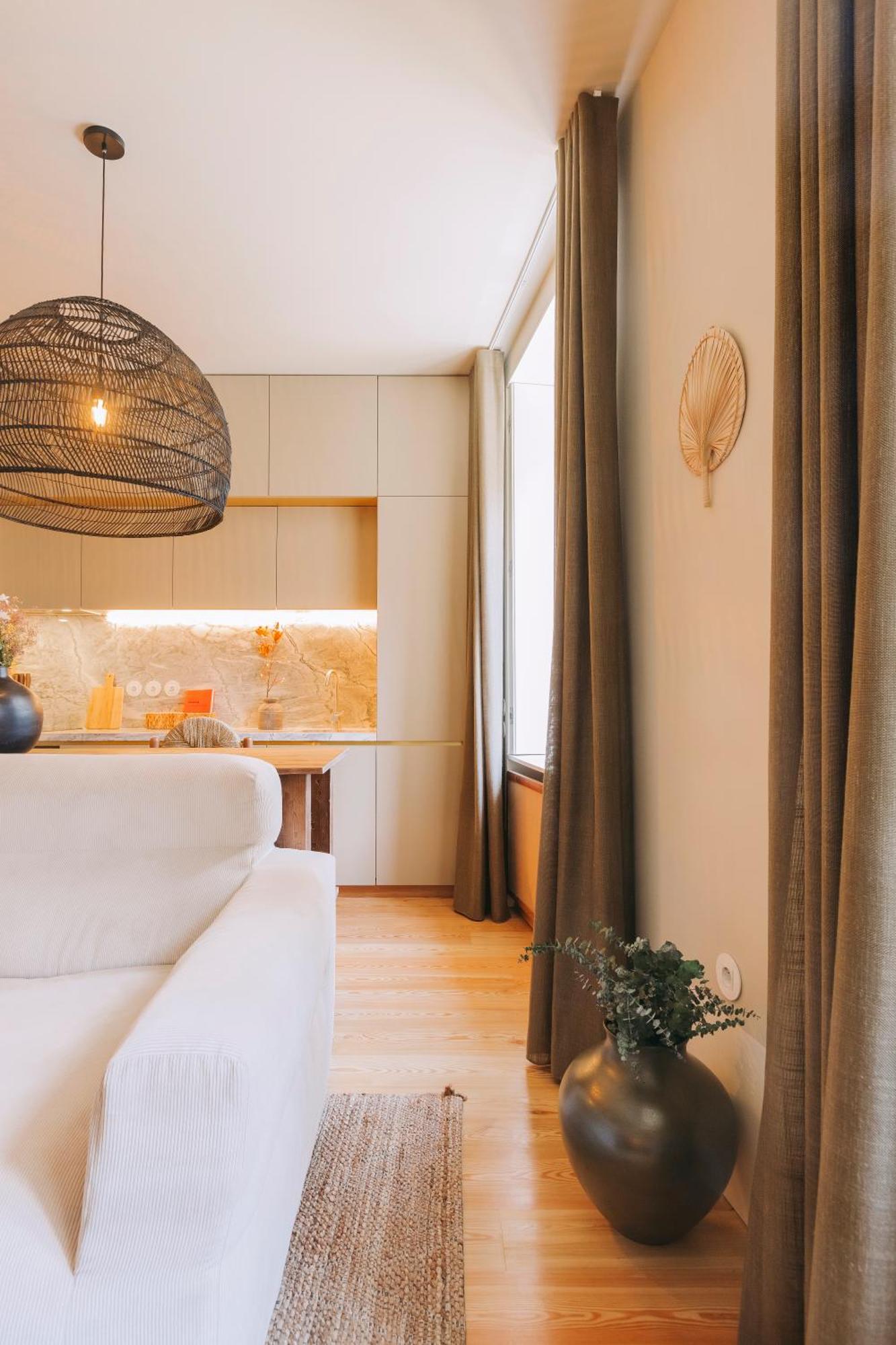 Village Aparthotel By Boa Porto Pokoj fotografie Curtains in a living room